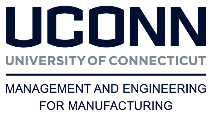 University of Connecticut Management and Engineering for Manufacturing word mark.